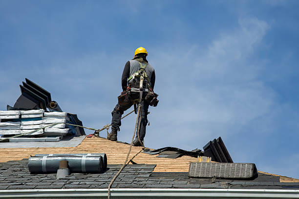 Professional Gutter Installation technician working in Odenville, AL
